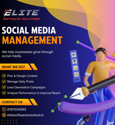 Purple and Yellow Modern Social Media Management Instagram Post (1)